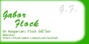 gabor flock business card